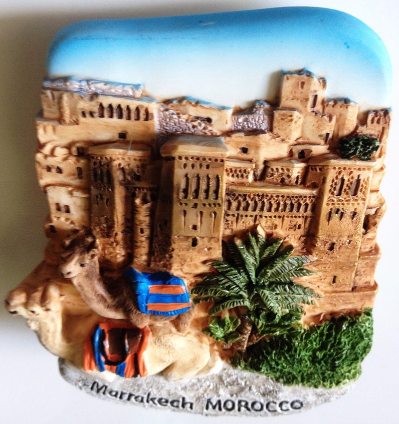 WitnyStore Tiny 2⅞" Ksar of Ait Benhaddou Marrakech Morocco Magnet - Miniature Hand Made Resin 3D Africa Landmark Tourist Attraction Decorative Refrigerator Magnets Collectible Traveler Souvenir Gifts - Image 3