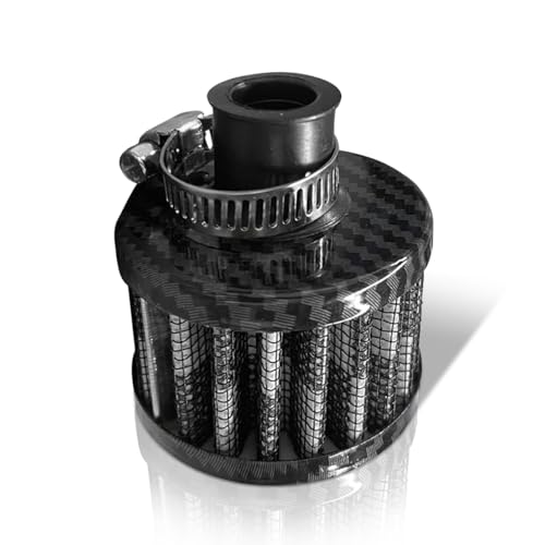 ZIMISI 04712mm Car Cold Air Intake Filter Round Tapered Car Valve Cover Breather Filter High Flow Automotive Filters Fit for Most Cars Motorcycles Carbon - Image 1