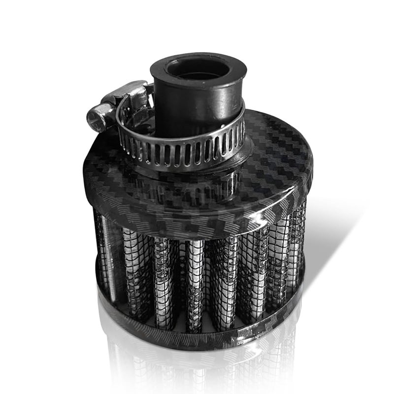 ZIMISI 04712mm Car Cold Air Intake Filter Round Tapered Car Valve Cover Breather Filter High Flow Automotive Filters Fit for Most Cars Motorcycles Carbon - Image 3