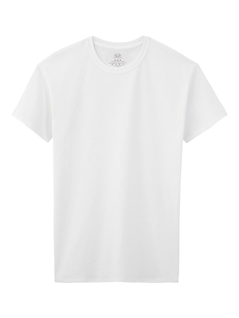 Fruit Of The Loom Boys Eversoft Cotton Undershirts, T Shirts & Tank Tops Underwear, T Shirt - Boys - 7 Pack - White, X-Large US - Image 2