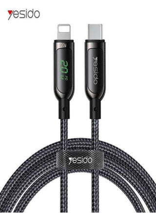 CA86 20W Fast Charging Led Digital Display Nylon Braided Zinc Alloy Type-C To Lightning Data Cable - pzsku/Z2B815A95548EC6BA67C8Z/45/_/1728249001/97faa671-5643-4812-a471-341f2699b37b