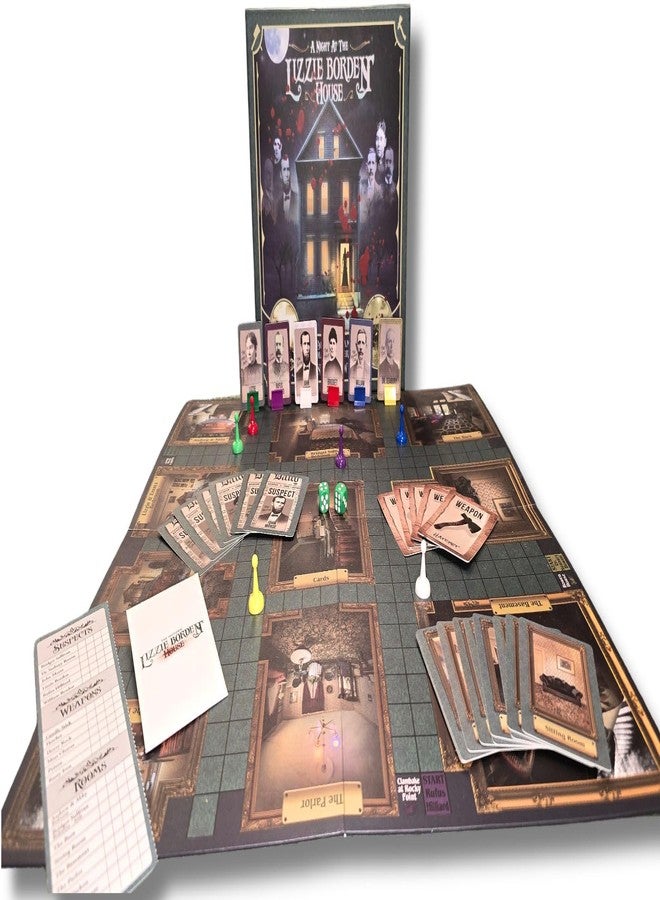 US Ghost Adventures A Night at The Lizzie Borden House Mystery Official Board Game | Halloween Game | Gothic Home Decor | Spooky Games | Eerie Evening Entertainment - Image 4
