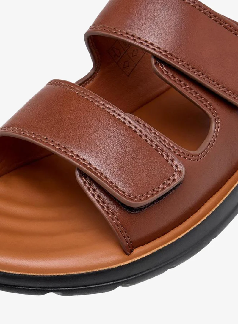 LBL by Shoexpress TAN Men Hook & Loop Arabic Sandals for Men | Best Price UAE