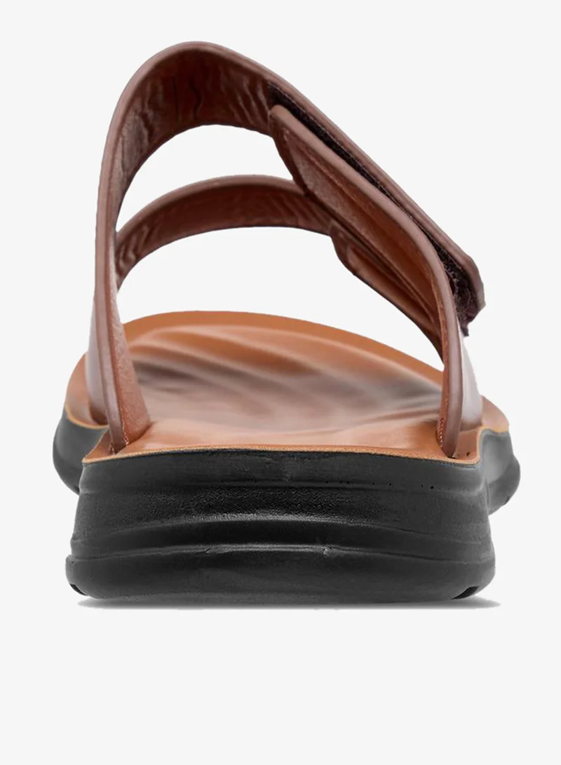 LBL by Shoexpress TAN Men Hook & Loop Arabic Sandals for Men | Best Price UAE