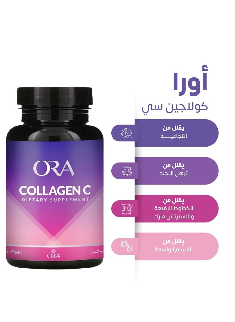 ORA Lines ORA Collagen C - skin, hair & nails - Collagen peptides + Vitamin C - 60 tablets  - Image 4