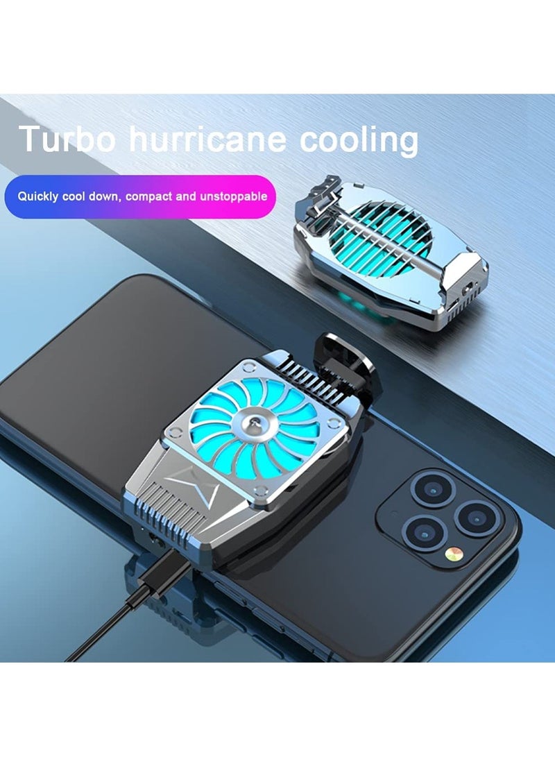 Universal Mini Mobile Phone Cooling Fan, Radiator Turbo Game Cooler, Cell Phone Cool Heat Sink For IPhone/Samsung/Xiaomi  - Image 4