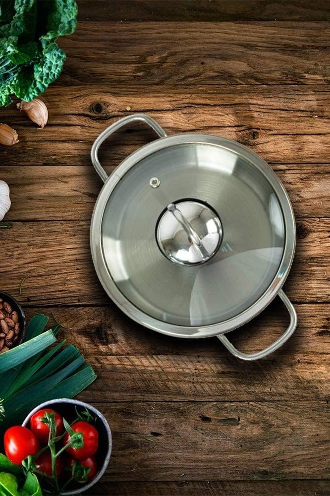 ايست من نون طقم قدور ستانلس ستيل غير لاصق مكون من 6 قطع المقاوم للصدأ - أغطية زجاجية مقاومة للحرارة - Image 3