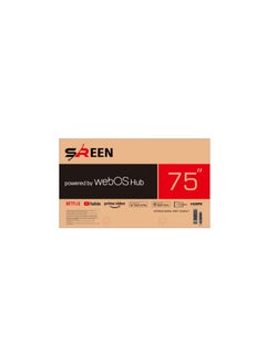SREEN Sreen 75" smart frameless LED, 4K, Smart, WEB OS operating system with magic remote - SRET-75S4KW2  - Image 5
