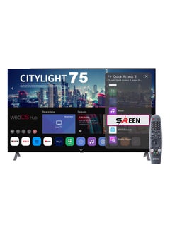 SREEN Sreen 75" smart frameless LED, 4K, Smart, WEB OS operating system with magic remote - SRET-75S4KW2  - Image 1
