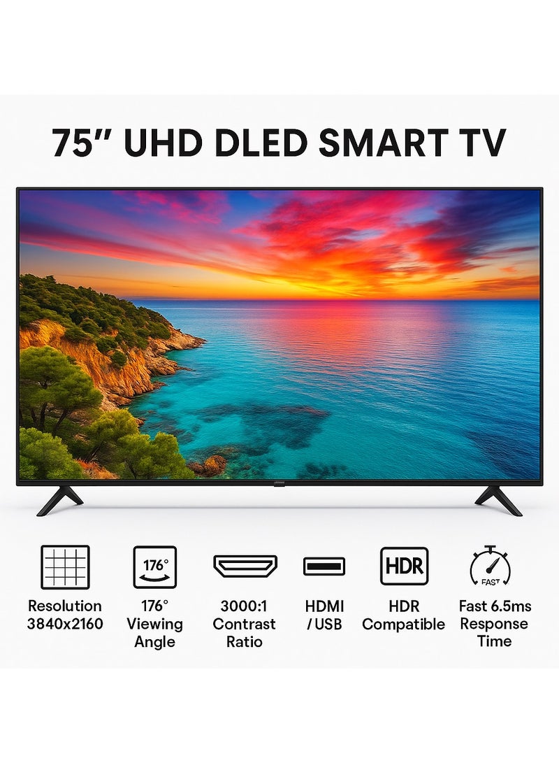 سرين سرين شاشة 75 بوصه , وضوح فائق الجودة LED - 4K سمارت نظام تشغيل ويب أوس مع ريموت ماجيك- بدون اطار  SRET-75S4KW2 - Image 4