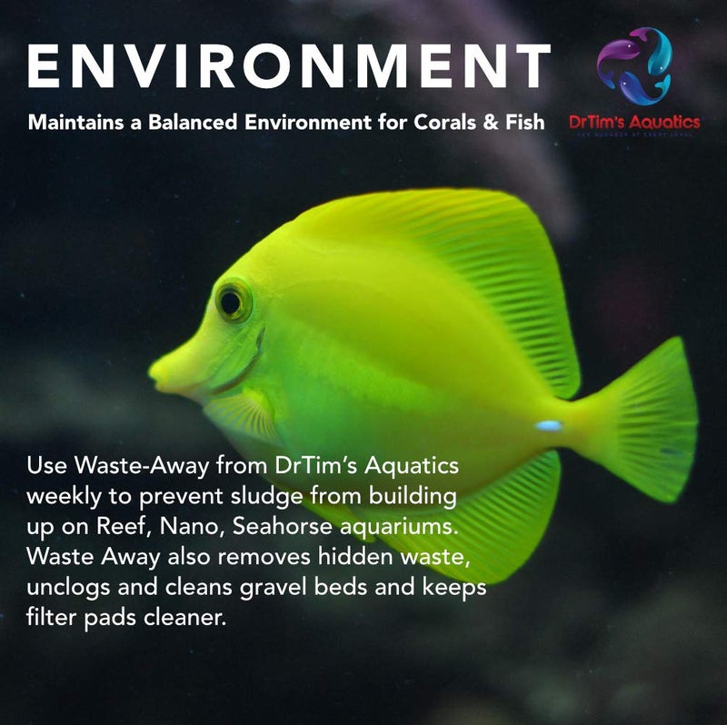 DrTim's Aquatics Reef Waste-Away Sludge Busting Bacteria â€“ For Reef, Nano, Seahorse Aquaria, Fish Tanks, Aquariums â€“ Unclogs, Cleans Gravel Beds, Removes Hidden Wastes â€“ 100% Natural â€“ 8 Oz. (472) - Image 4
