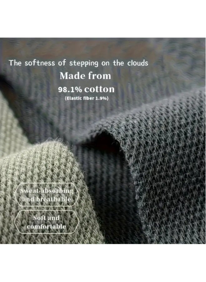 5 Pairs Men’s Breathable Mesh Low-Cut Socks – Soft Cotton, Moisture-Wicking, Summer Comfort - Image 5