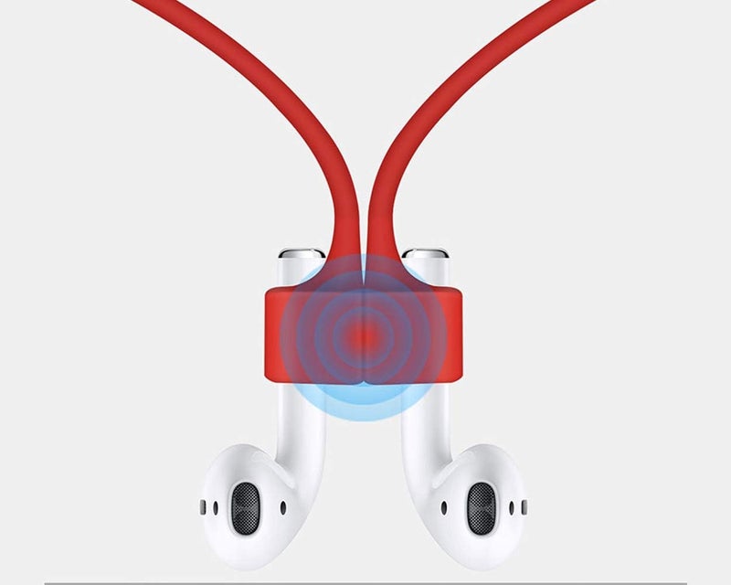 SCSpecial 2 Pieces Magnetic Closure Anti-lost Strap Compatible with Apple AirPods Pro/3/2/1 Wireless Headphone - White - Image 5