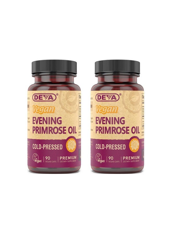 Deva Vegan Vitamins Deva Vegan Evening Primrose Oil Organic Coldpressed Unrefined 90 Capsules 2Pack  - Image 2