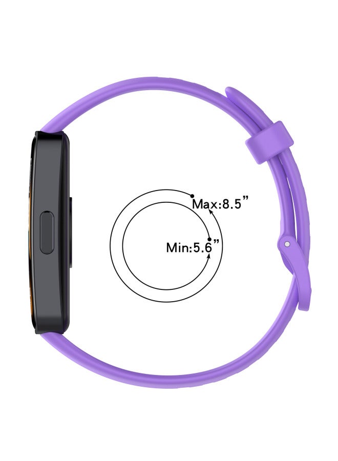 For Huawei Bracelet 8/9 Strap Silicone Solid Color Wristband Smart Huawei Sports Bracelet 8/9NF-Color:Original Blue  - Image 5