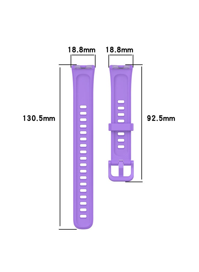 For Huawei Bracelet 8/9 Strap Silicone Solid Color Wristband Smart Huawei Sports Bracelet 8/9NF-Color:Original Blue  - Image 4