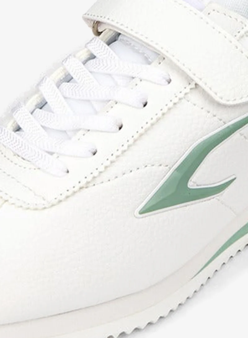 Dash Panelled Sports Shoes with Hook and Loop Closure