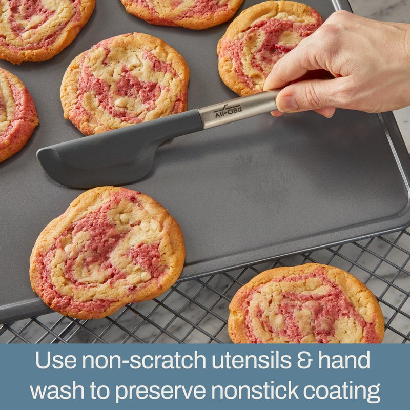 All-Clad Pro-Release Nonstick Square Baking Pan 8x8 Inch Oven Safe 450F Half Sheet, Cookie Sheet, Muffin Pan, Cooling & Baking Rack, Round Cake Pan, Loaf Pan, Baking Pan Grey - Image 5