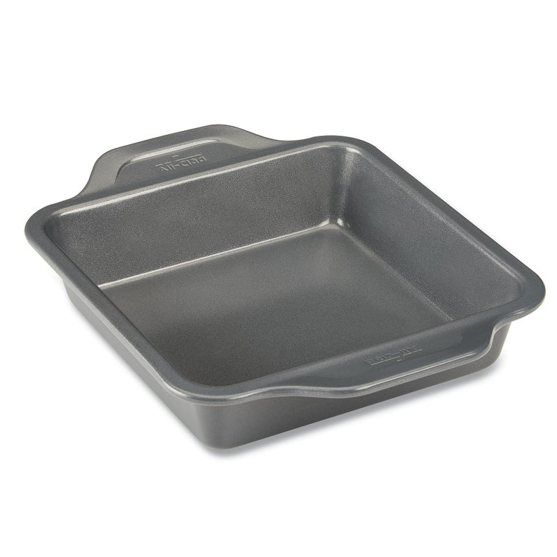 All-Clad Pro-Release Nonstick Square Baking Pan 8x8 Inch Oven Safe 450F Half Sheet, Cookie Sheet, Muffin Pan, Cooling & Baking Rack, Round Cake Pan, Loaf Pan, Baking Pan Grey - Image 1