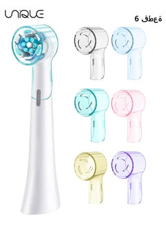 Unique 6 Pack Toothbrush Covers - Electric Toothbrush Cover Caps for iO Series, Ultimate Clean, Gentle Care & Ultimate White Travel & Home Use (Mixing Colors)  - Image 1