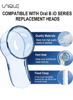 Unique 6 Pack Toothbrush Covers - Electric Toothbrush Cover Caps for iO Series, Ultimate Clean, Gentle Care & Ultimate White Travel & Home Use (Mixing Colors)  - Image 3
