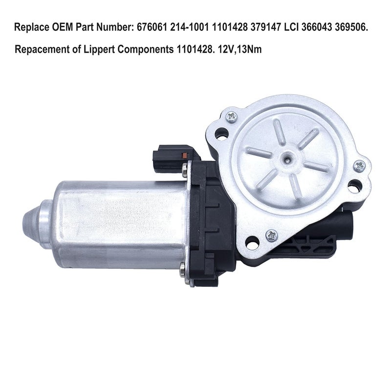 MOCW 676061 1101428 Motor Replacement Kit RV Stair Entry Step Motor Compatible with Kwikee,Repacement for Lippert Components 1101428 with 3 Screws - Image 3