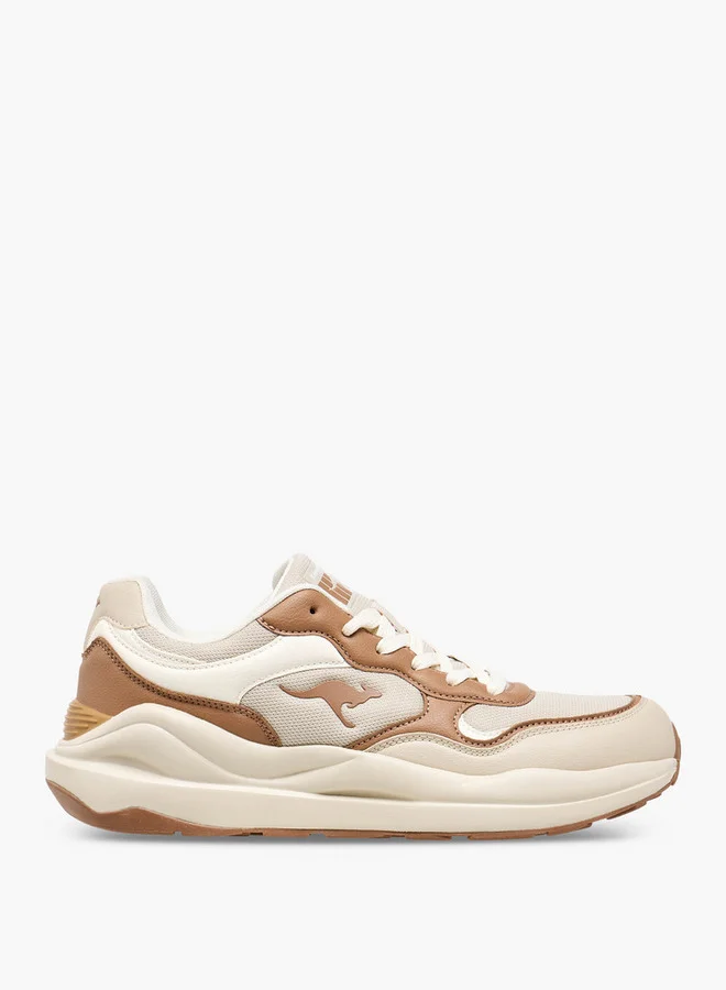 kangaROOS Men's Panelled Sports Shoes with Lace-Up Closure