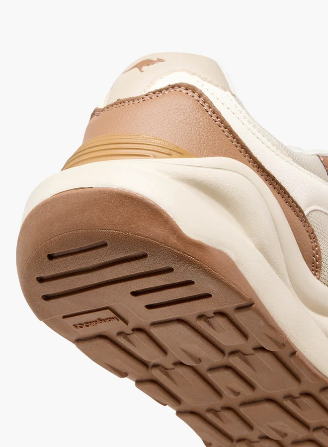 kangaROOS Men's Panelled Sports Shoes with Lace-Up Closure