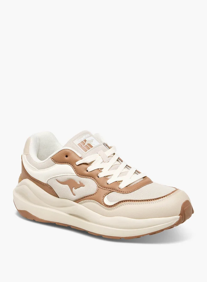 kangaROOS Men's Panelled Sports Shoes with Lace-Up Closure