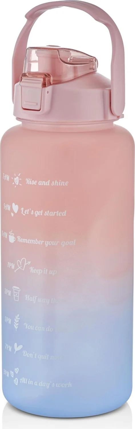 THE MIA H2O Fit Water Bottle Pink 2000 ml 75565