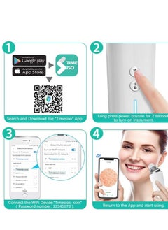 OASIS-TH Black Head Pimple Vacume Removal with camera  Pore Vacuum Cleaner Blackhead Suction Tool, 20X Microscope Camera Rechargeable Facial Comedone Acne Extractor for Men Women  - Image 4