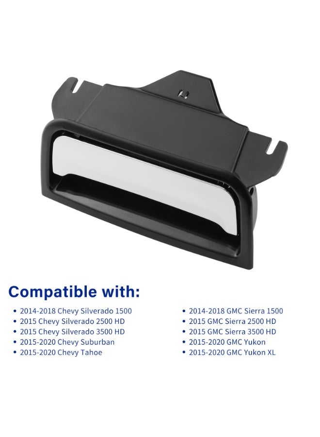 KISSUN Center Console Latch Plate Armrest Lid Latch for 2014 2015 2016 2017 2018 2019 2020 Chevy Silverado Suburban Tahoe, GMC Sierra Yukon Replace# 22792217 22861304 Center Console Cover Loc(Chrome) - Image 5