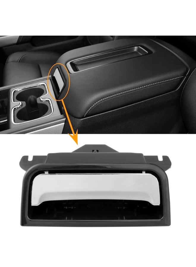 KISSUN Center Console Latch Plate Armrest Lid Latch for 2014 2015 2016 2017 2018 2019 2020 Chevy Silverado Suburban Tahoe, GMC Sierra Yukon Replace# 22792217 22861304 Center Console Cover Loc(Chrome) - Image 2