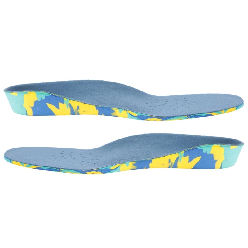 Kid Insole: Blue, Breathable Soft Quality Material, Arch Support - Flatfoot Correction Shock Absorbing Feet Support for Child Sports & Daily Wear - Image 2