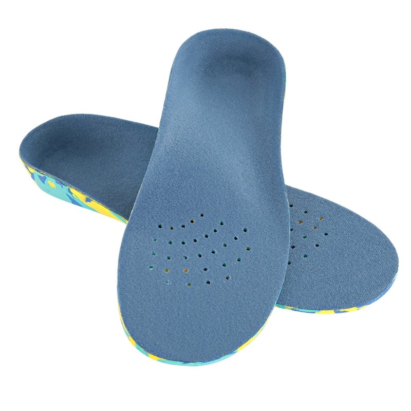 Kid Insole: Blue, Breathable Soft Quality Material, Arch Support - Flatfoot Correction Shock Absorbing Feet Support for Child Sports & Daily Wear - Image 4