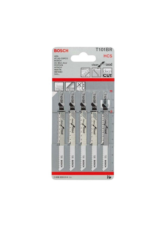 Bosch T101 BR (2608630014) Wood Jigsaw Blade 5 Pcs/Set - Image 2