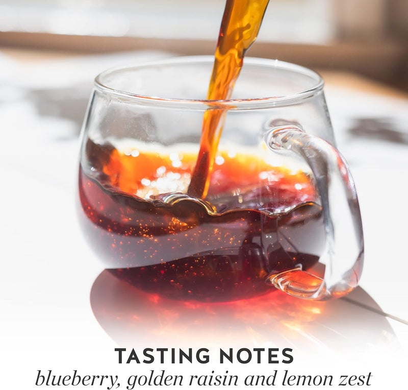 blue bottle coffee قهوة عضوية حبوب كاملة من زجاجة زرقاء، تحميص خفيف مشرق، 12 أونصة - Image 2