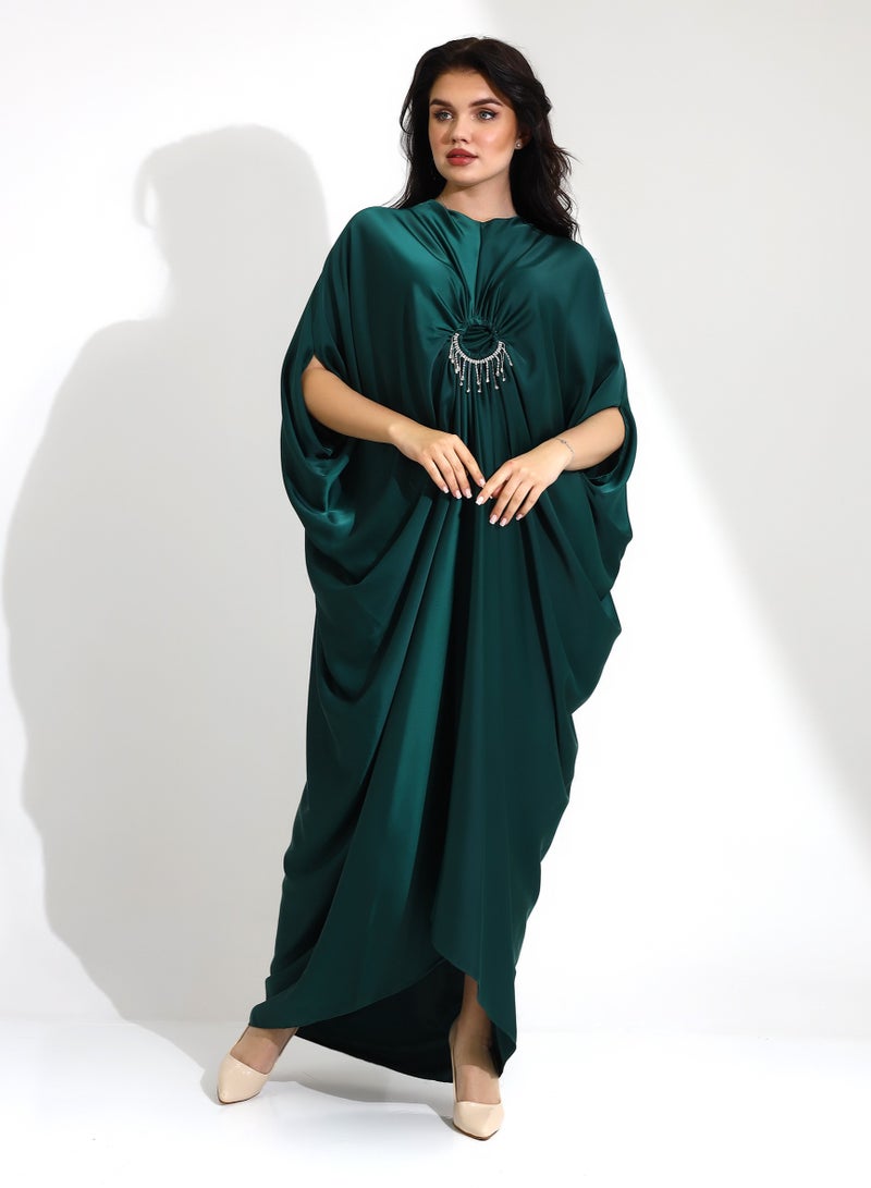 فستان  أنيق برقبة دائرية و عالي الجودة - Image 3