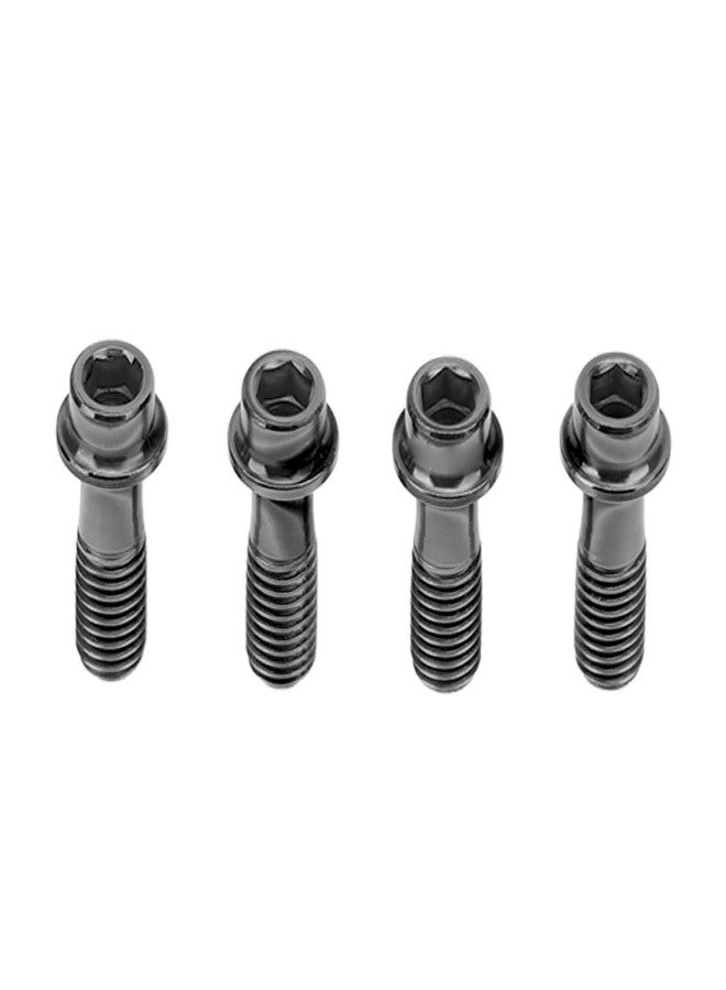 ريسك قطع من براغي تثبيت ذراع فرامل الدراجة M6x18mm، مصنوعة من سبائك التيتانيوم خفيفة الوزن، ملحقات دراجات جبلية، لون أسود - Image 3