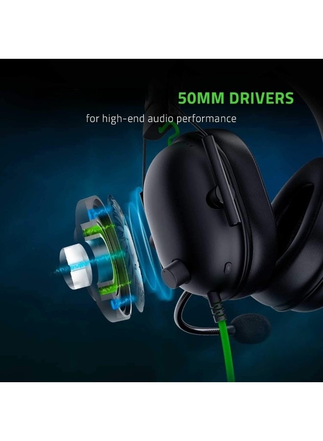 V2 X Gaming Headset: 7.1 Surround Sound Capable - 50mm Drivers - Memory Foam Cushion - For PC PS4 Nintendo Switch - 3.5mm Headphone Jack - Classic Black - Image 2