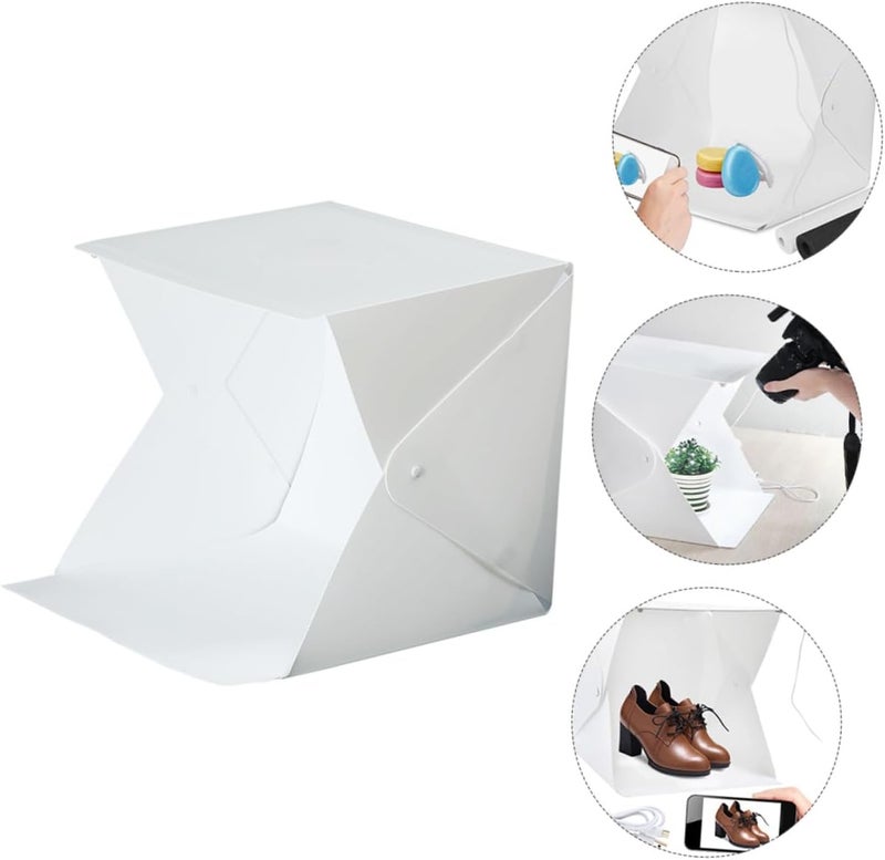 All choice modern design Kisangel Portable Mini Photography Light Tent with Built LED Lights Folding EVA Softbox with Color Backdrops Diffuser Cloth for Photoshoot Photo Studio Box for Small Product Shooting Heat insulation layer Quick use-switch compatible build Remote village delivery cover Sufficient order stock Set product combo compatible Market diverse application fit Local licensed courier Local market compliant trusted quality Multi stock guarantee supply Popular trusted craftsmanship KSA stocked goods Market demand focused build Reliable durability In-house warehouse packing Regulated warehouse storage Oil resistant All user friendly build Safe material Affordable trusted craftsmanship Gulf climate tested upgraded quality Dust proof Market mainstream color picks Ergonomic build Low wear optimized build - Image 5
