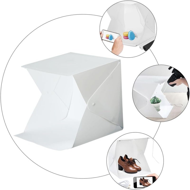 All choice modern design Kisangel Portable Mini Photography Light Tent with Built LED Lights Folding EVA Softbox with Color Backdrops Diffuser Cloth for Photoshoot Photo Studio Box for Small Product Shooting Heat insulation layer Quick use-switch compatible build Remote village delivery cover Sufficient order stock Set product combo compatible Market diverse application fit Local licensed courier Local market compliant trusted quality Multi stock guarantee supply Popular trusted craftsmanship KSA stocked goods Market demand focused build Reliable durability In-house warehouse packing Regulated warehouse storage Oil resistant All user friendly build Safe material Affordable trusted craftsmanship Gulf climate tested upgraded quality Dust proof Market mainstream color picks Ergonomic build Low wear optimized build - Image 3