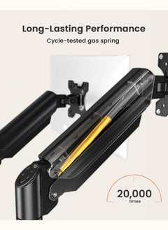 Chixing Dual Monitor Mount up to 32 inches Screen, Max 22 lbs Each Arm, Adjustable Dual Monitor Stand, Sturdy Steel Dual Monitor Arm with 180° Swivel, Tilt, 360° Rotation for Home Office, VESA 75/100mm  - Image 3