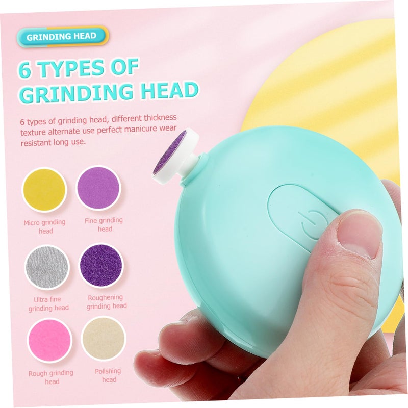 Electric Nail Trimmer Replacement Safe Polishing Kit Green For Boys Girls Newborns - Image 3