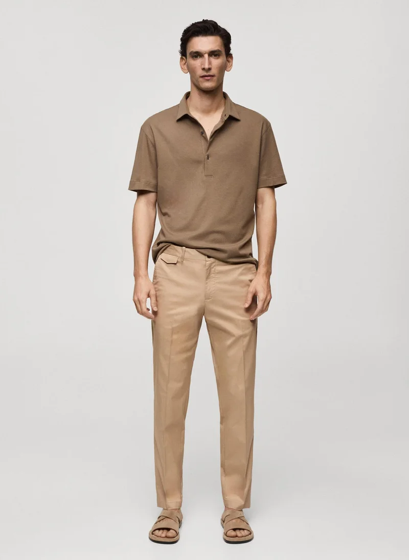 Mango Man Mayol Straight Fit Pants