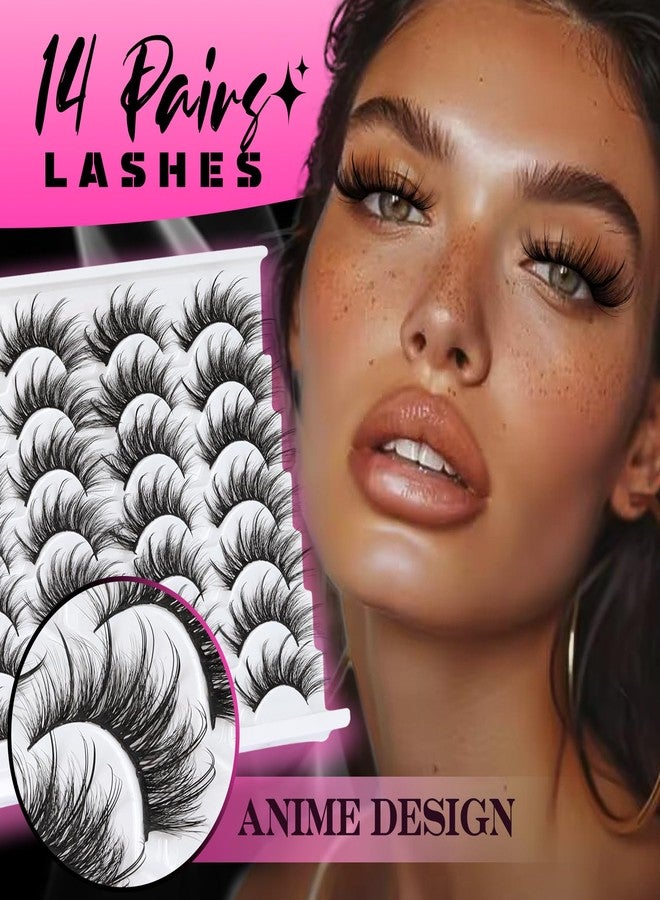Veleasha Manga Lashes Wispy Cat Eye Volume Lashes(Angel) - Image 5