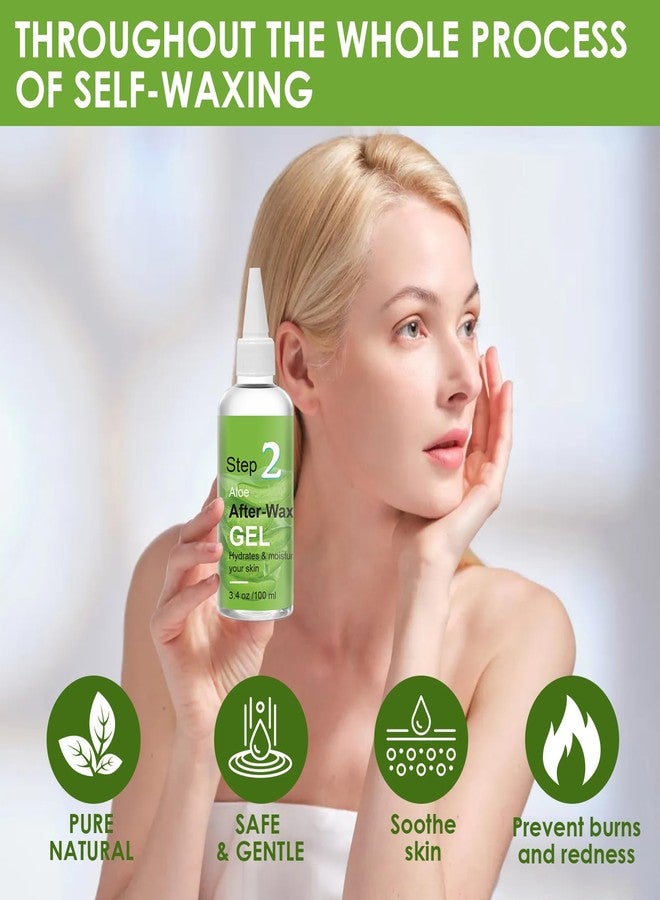 Seopri After Waxing Skin Care Kit, Almond Oil For Remove Wax Residue, Post Wax Cooling Aloe Vera Gel For Calm and Soothing Skin, 2 Bottles Hair Removal Waxing Nursing Kit for Women 3.9oz/100ml - Image 5