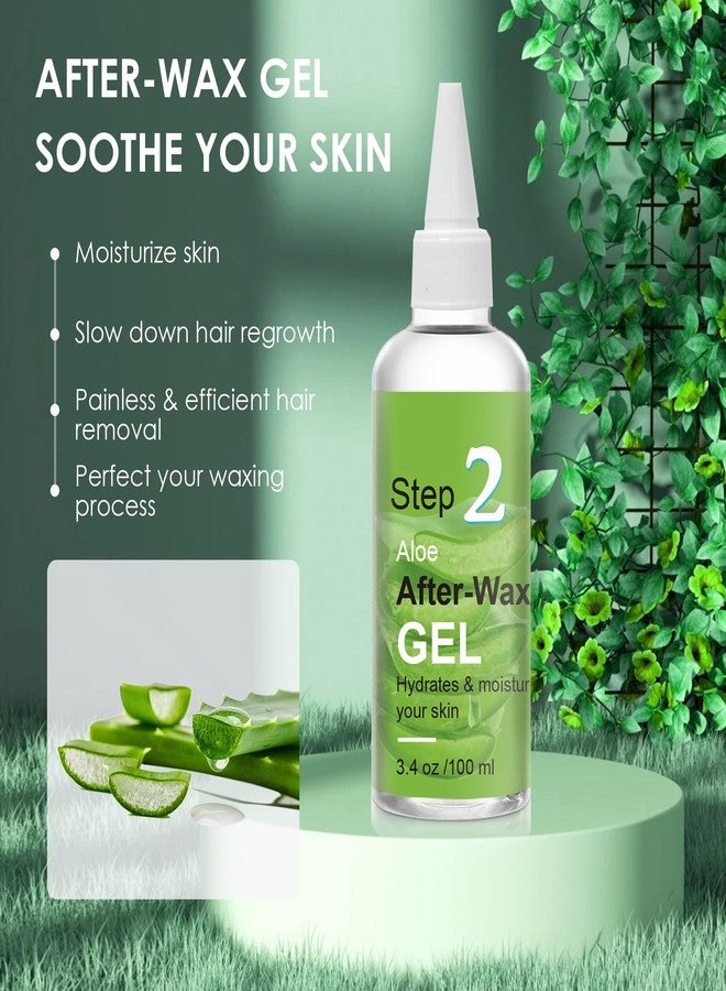 Seopri After Waxing Skin Care Kit, Almond Oil For Remove Wax Residue, Post Wax Cooling Aloe Vera Gel For Calm and Soothing Skin, 2 Bottles Hair Removal Waxing Nursing Kit for Women 3.9oz/100ml - Image 3