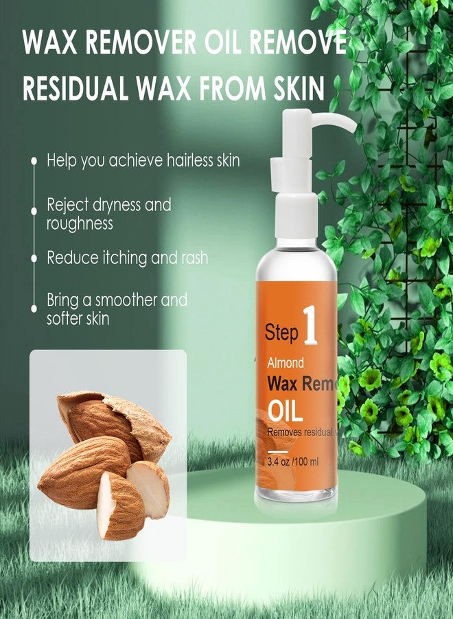 Seopri After Waxing Skin Care Kit, Almond Oil For Remove Wax Residue, Post Wax Cooling Aloe Vera Gel For Calm and Soothing Skin, 2 Bottles Hair Removal Waxing Nursing Kit for Women 3.9oz/100ml - Image 2