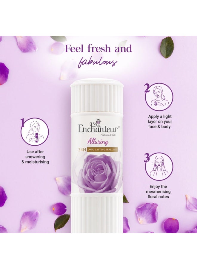 Enchanteur Perfumed Talc, Alluring, 125 G - Image 3